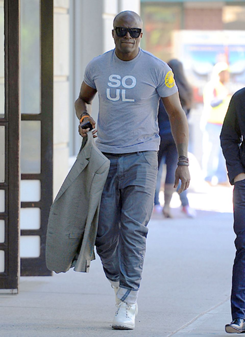 24. September 2012: Seal ist in Tribeca unterwegs. 24. September 2012: Seal ist in Tribeca unterwegs.