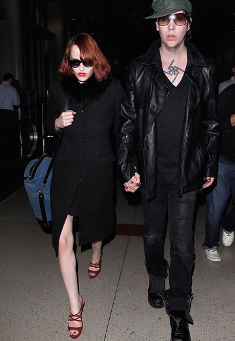 14. November 2012: Marilyn Manson und Lindsay Usich sind in Los Angeles unterwegs.