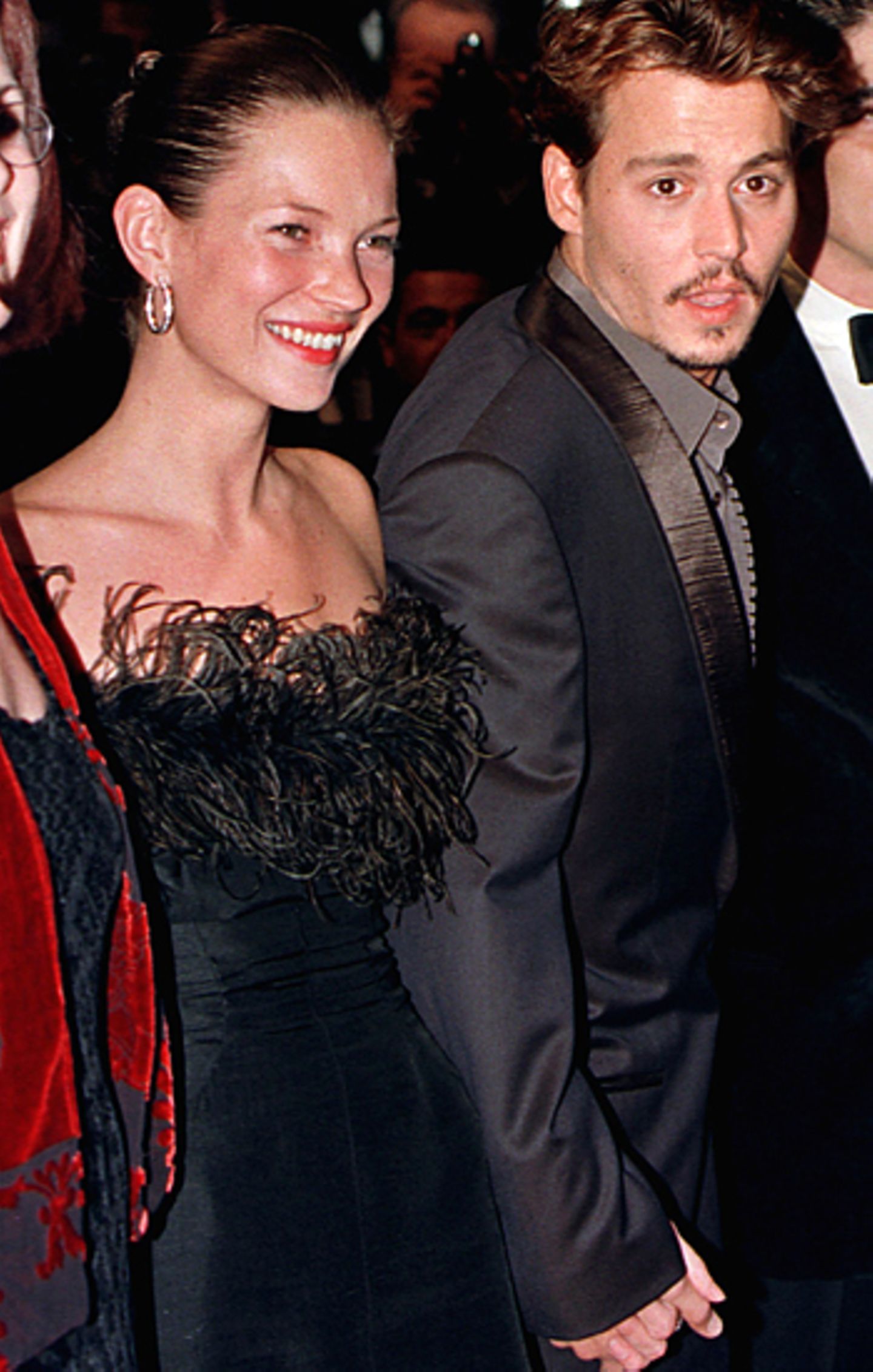 Kate Moss und Johnny Depp: Depp hatte schon immer eine Vorliebe für Models: Bevor er in Vanessa Paradie seine "Seelenverwandte"