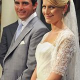 Als sie am 25. August 2010 ihren griechischen Prinzen heiratete, präsentierte sich die Eventplanerin klassich-elegant und mit fu