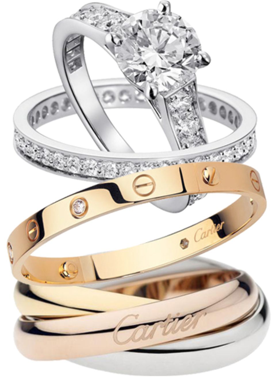 Erst mit einer Geschichte werden Juwelen zu Ikonen. In den Siebzigerjahren
 machte das Love-Bracelet (M.) als "moderner Keuschhei