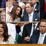 Royales Mitfiebern: Herzogin Catherine und Prinz William schauen sich das Viertelfinale der Herren auf dem Center Court an.