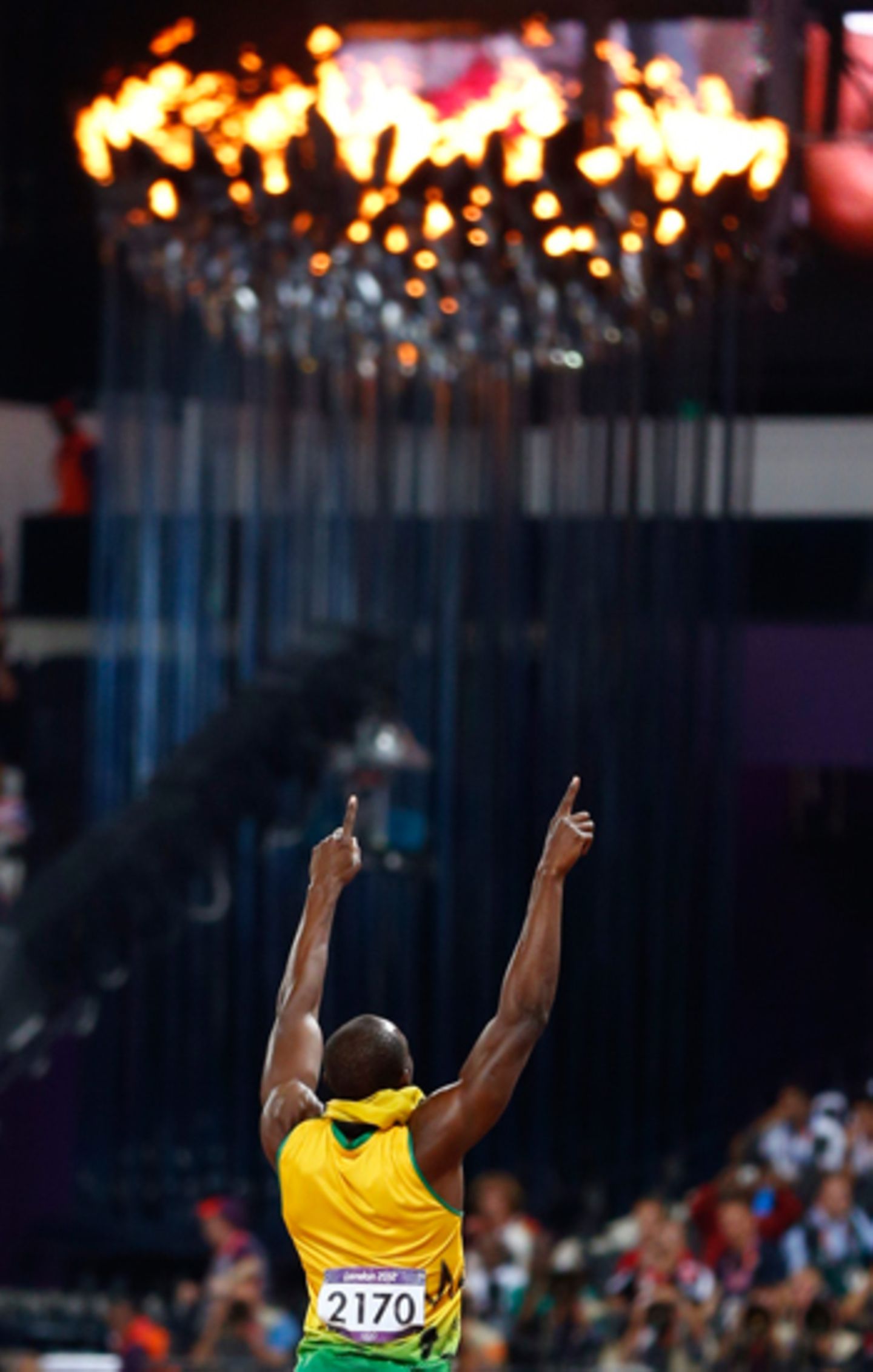 8. August 2012: Usain Bolt ist der einzige Sprinter, der bei zwei aufeinanderfolgenden olympischen Spielen die Goldmedaille über