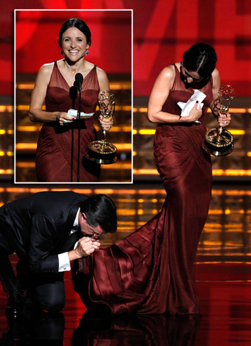 Primetime Emmy Awards: Julia Louis-Dreyfus wird als "Beste Hauptdarstellerin in einer Comedy-Serie" für ihre Rolle in "Veep" aug