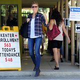 Heidi Klum hat in Brentwood ihre Stimme abgegeben.