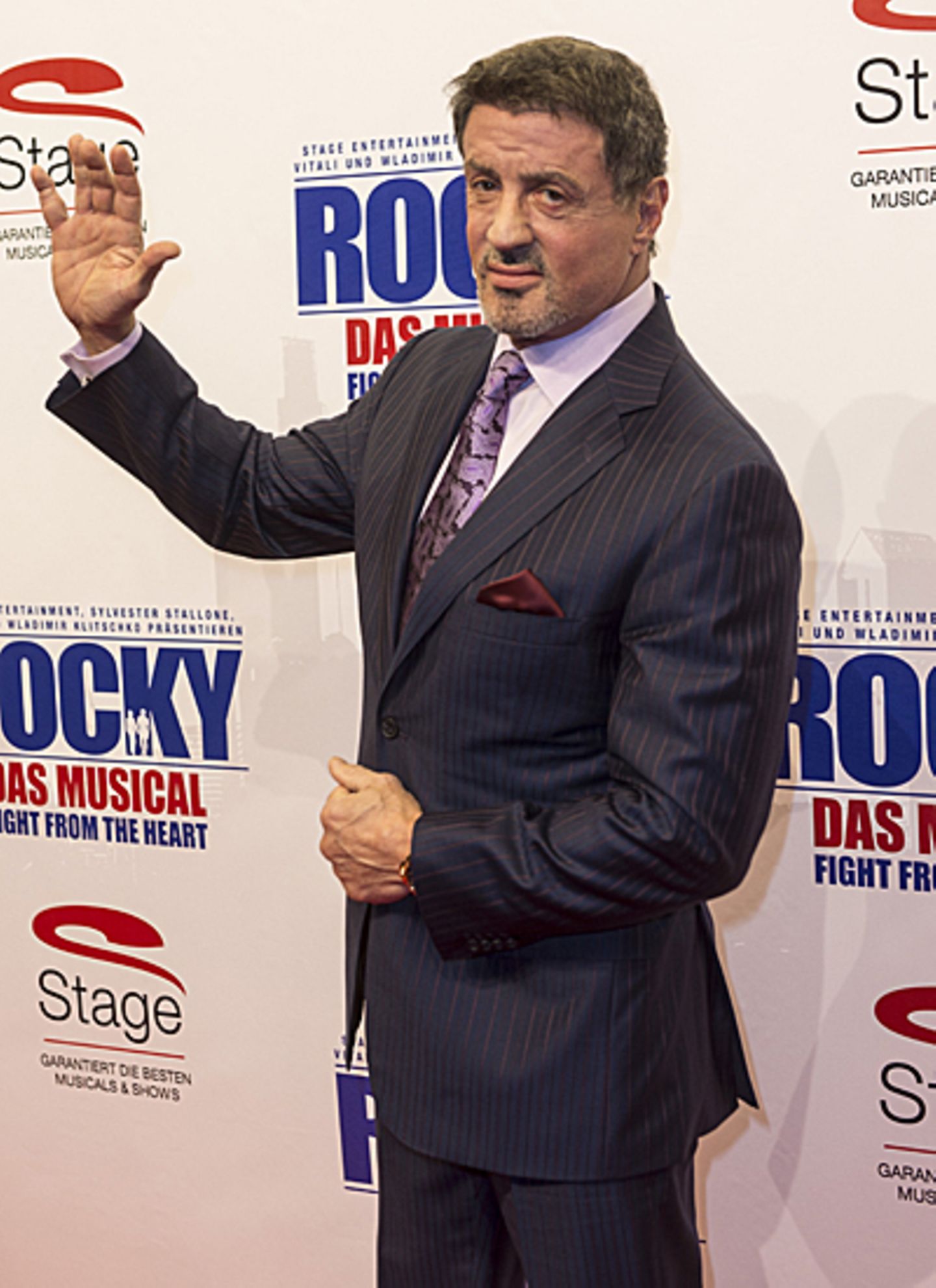 Sylvester Stallone kam für die Premiere von Rocky extra nach Deutschland.