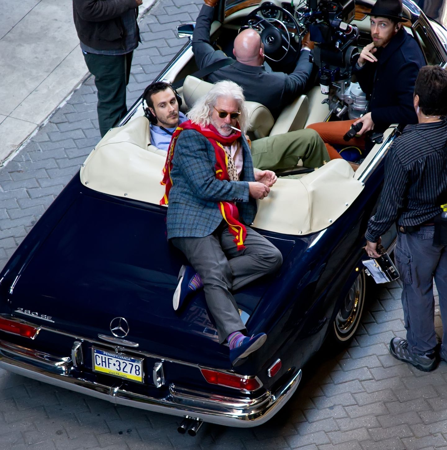 21. Oktober 2013: Richard Gere steht in den Straßen von Philadelphia für den Film "Franny" vor der Kamera.