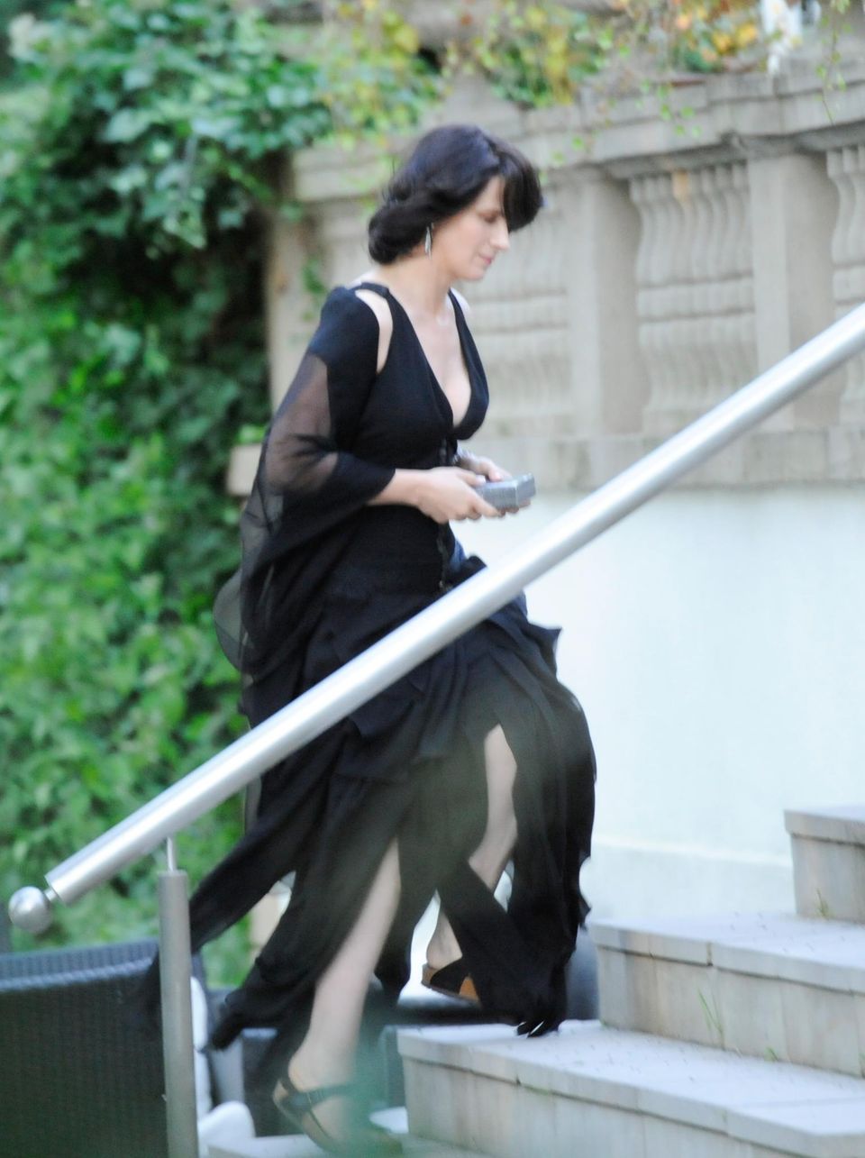 27. August 2013: Juliette Binoche dreht in Berlin den Film "Sils Maria". Auch Kristen Stewart ist für die Produktion in der Stadt.