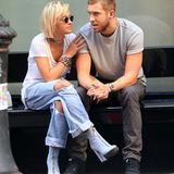 27. August 2013: Verliebt zeigen sich Rita Ora und ihr Freund Calvin Harris in New York.