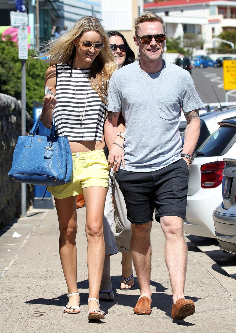 9. Oktober 2013: Ronan Keating spaziert mit seiner Freundin Storm Utrecht durch Sydney.