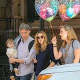 19. September 2013: Drew Barrymore verlässt mit Freunden und Tochter Olive den Geburtstagsbrunch von Jimmy Fallon in New York.