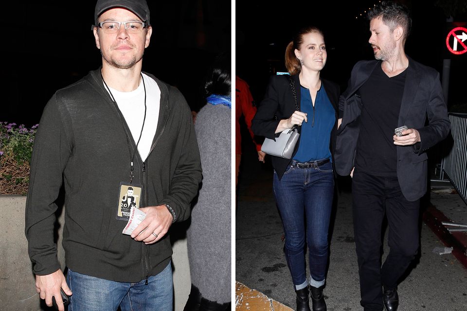 26. November 2013: Stars wie Matt Damon und Amy Adams besuchen Justin Timberlakes Konzert im Staples Center in Los Angeles.