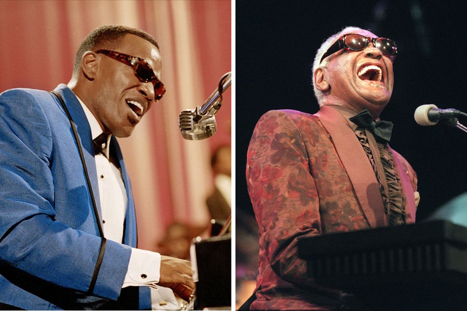 Jamie Foxx wird 2004 in "Ray" zur Musik-Legende Ray Charles, was ihm einen Oscar als bester Hauptdarsteller einbringt. Jamie Foxx wird 2004 in "Ray" zur Musik-Legende Ray Charles, was ihm einen Oscar als bester Hauptdarsteller einbringt.