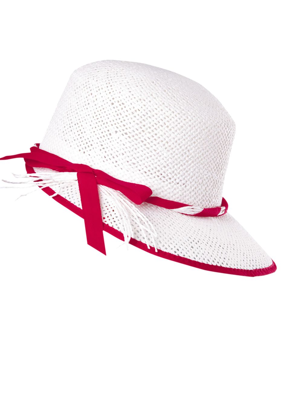 Brigitte Bardot hätte den schneeweißen Sonnenhut mit roten Details geliebt. Von Wegener, ca. 25 Euro Brigitte Bardot hätte den schneeweißen Sonnenhut mit roten Details geliebt. Von Wegener, ca. 25 Euro