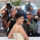 Audrey Tautou bezaubert die Fotografen mit ihrem Lächeln.