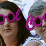 Diese Damen finden das Tennis-Spektakel einfach "Cool".