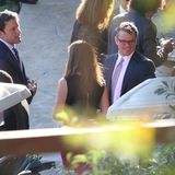 Matt Damon amüsiert sich mit seinem Kumpel Ben Affleck auf Kimmels Hochzeit.