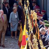 Das Königspaar wird offiziell in Lüttich empfangen.