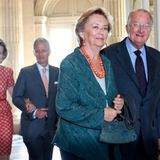 Sowohl das Königs- als auch das Kronprinzenpaar ist erneut auf dem Weg zu einem Empfang zu Ehren des 20-jährigen Thronjubiläums von König Albert.