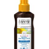 Schützt vor UV-Strahlung: "Baby & Kinder Neutral Sun Spray LSF 20". Von Lavera, 125 ml, ca. 10 Euro