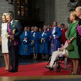 Königin Mathilde und König Philippe mit seinen Eltern