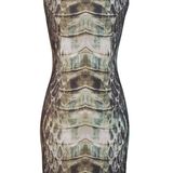 Anzeige: Reptilia: Figurbetontes Kleid mit Alloverschlangenprint von Vince Camuto, ca. 119€.