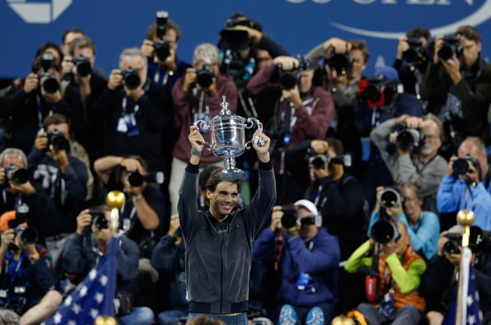 Der Spanier Rafael Nadal gewinnt die US Open.