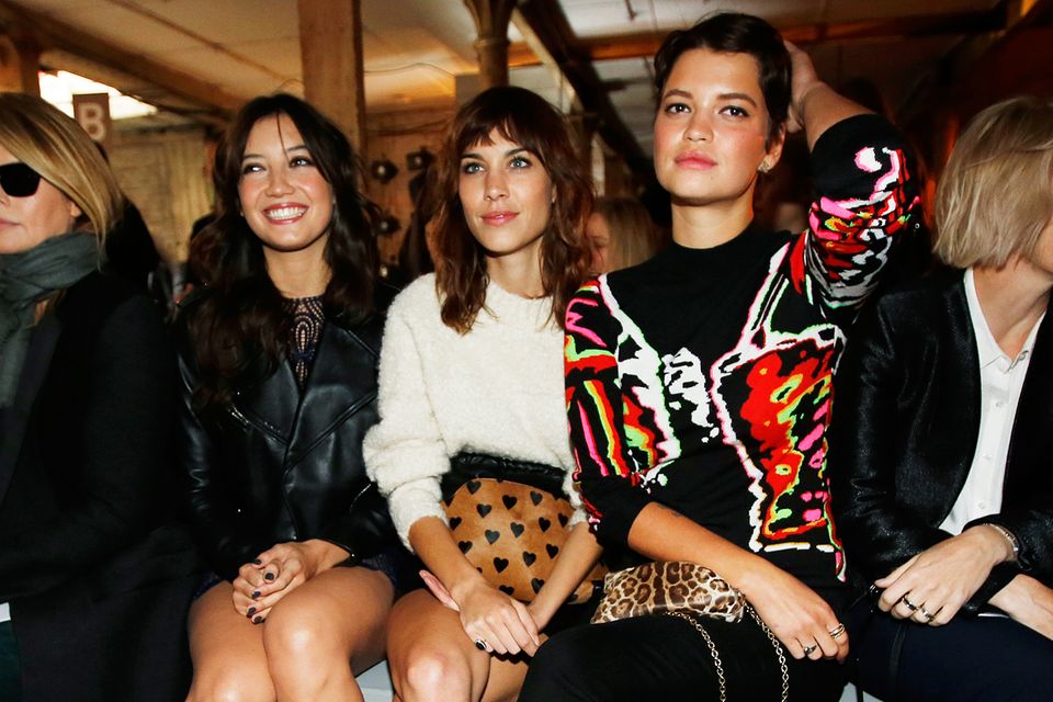 Überall dabei, auch bei Christopher Kane: Daisy Lowe, Alexa Chung und Pixie Geldof