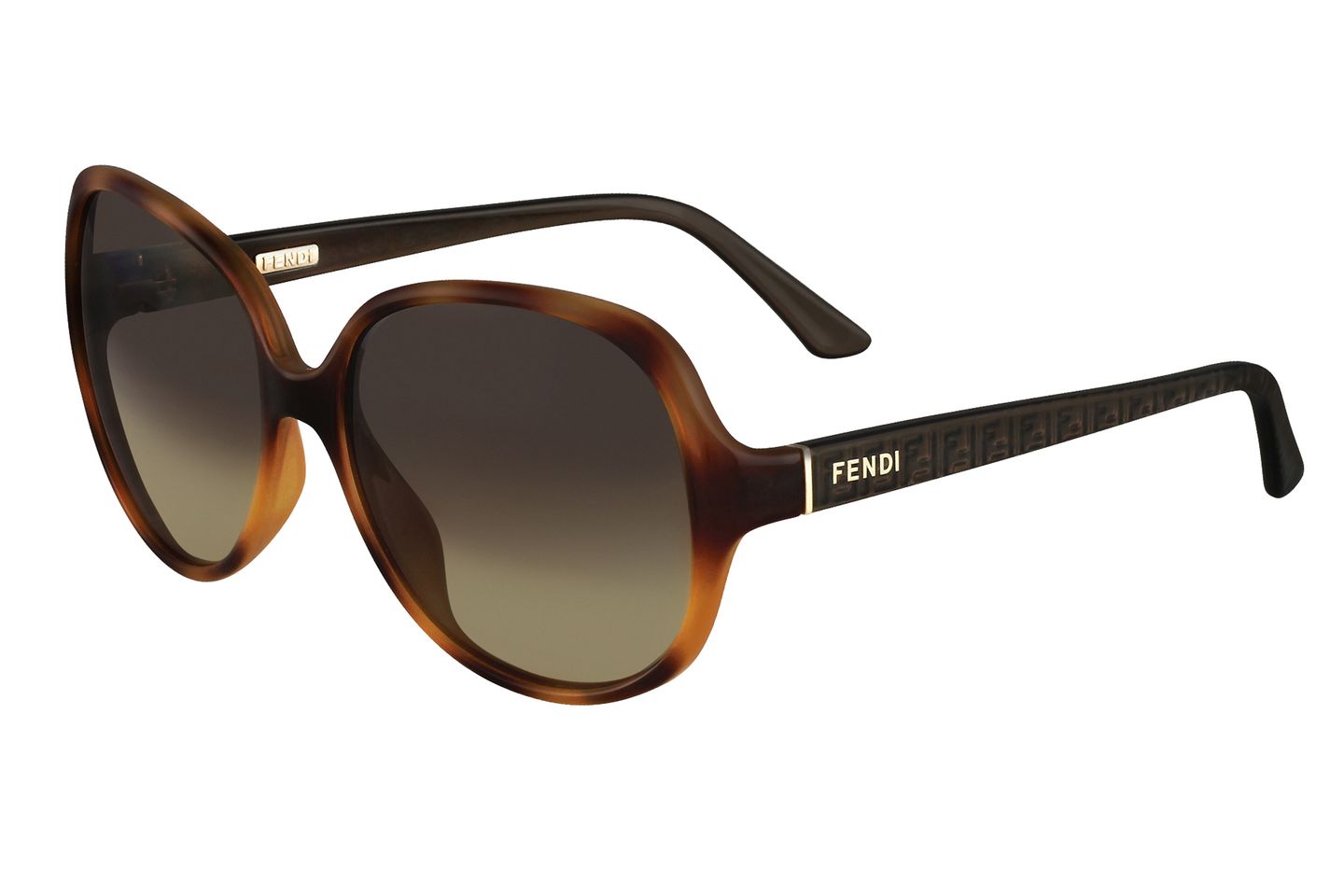 Mit ihren Schattierungen erinnert die große Sonnenbrille an den Indian Summer. Von Fendi, ca. 240 Euro