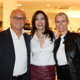 Ein gutes Team: Die comma-Geschäftsführer Armin Fichtel und Sonja Blömker mit ihrem Stargast Bettina Zimmermann