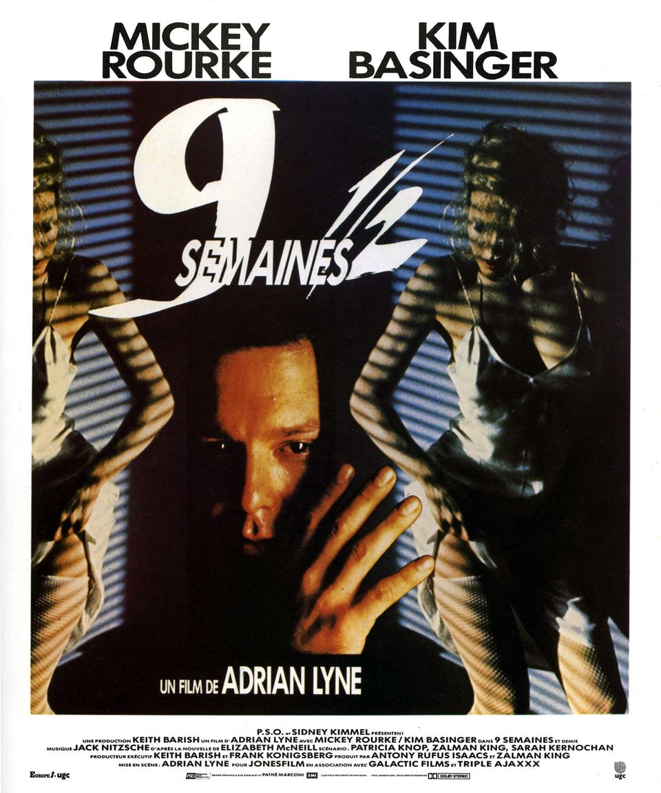 Dieser Film hat Sexyness-Standards gesetzt: Kim Basinger und Mickey Rourke in "9 1/2 Wochen" aus dem Jahr 1986.