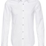 Schmal geschnitten sollte es sein: weißes Hemd von Boss, ca. 60 Euro