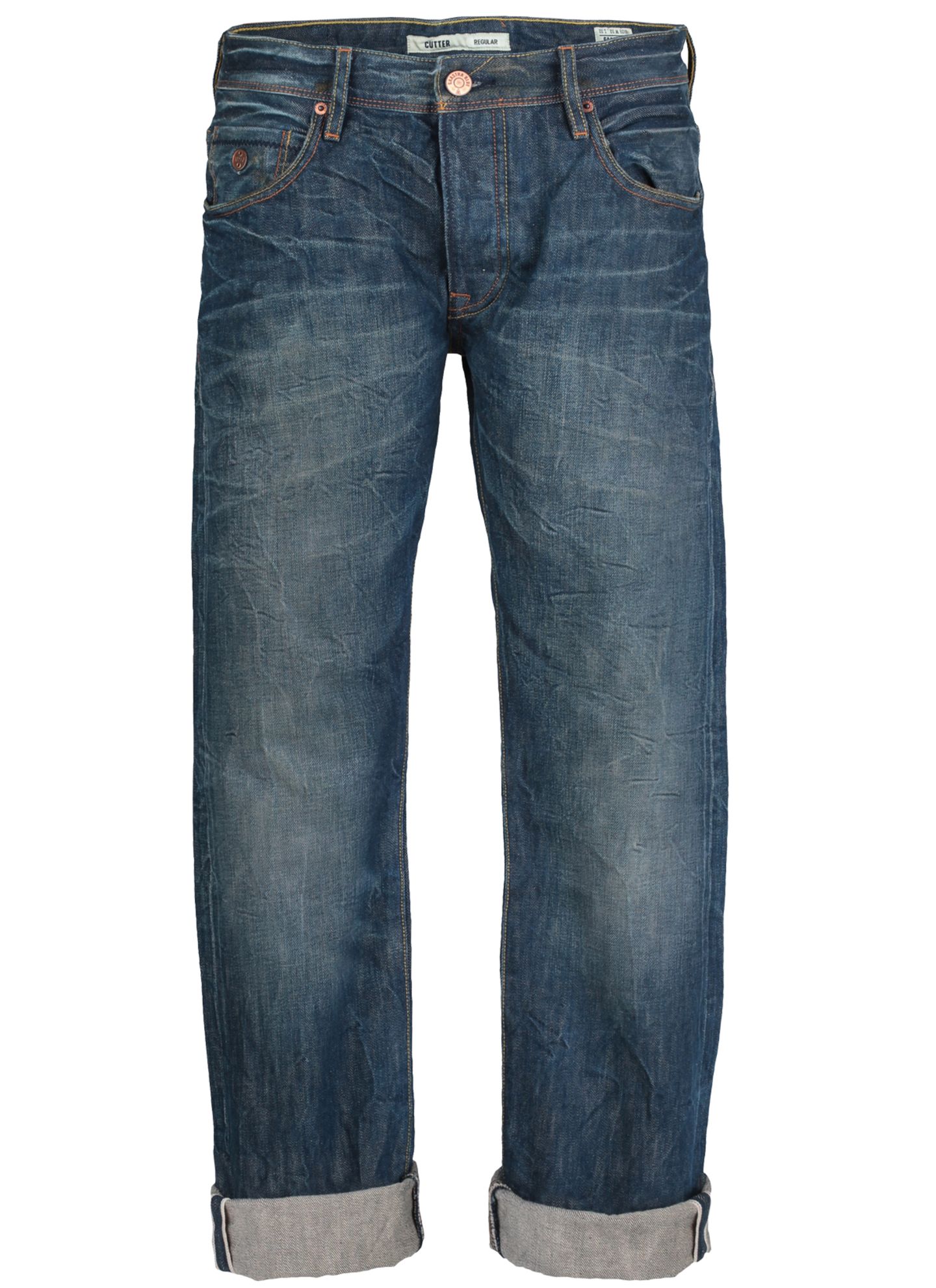Verwaschen und hochgekrempelt, Jeans von Gaastra Blue, ca. 160 Euro