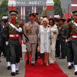 Tag 2  Charles und Camilla besuchen die "Indian Military Academy" in Dehradun.