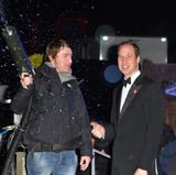 Prinz William freut sich über den Mann mit der Schneekanone.
