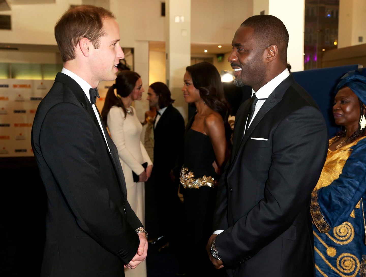 Prinz William und Idris Elba