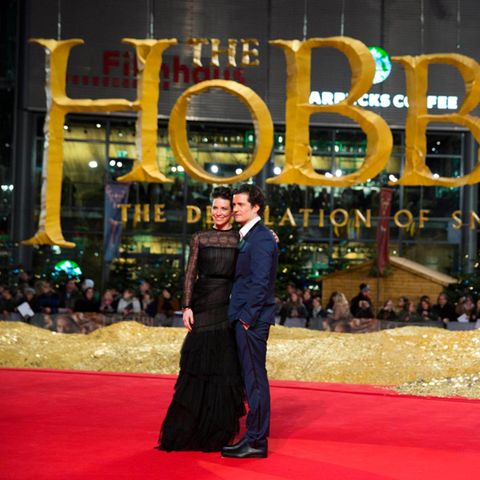 Evangeline Lilly und Orlando Bloom sind nach Berlin gekommen, um "Der Hobbit - Smaugs Einöde" vorzustellen.