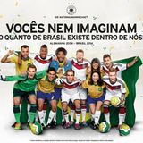 Fußball WM in Brasilien  Nationaltrainer Jogi Löw reist mit seinem Team im Juni 2014 zur Fußball-Weltmeisterschaft nach Brasilien. Die südmarikanischen Zeitungen unterstützen im Vorfeld die deutsch-brasilianische Fanfreundschaft und druckt dieses Bild. Toi, toi toi - wir drücken die Daumen.
