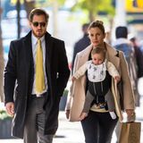 10. November 2014  Drew Barrymore, Töchterchen Frankie und ihr Mann Will spazieren an einem schönen Herbsttag durch Brooklyn.