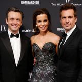 Kate Beckinsale kommt mit Ehemann Len Wiseman und Schauspielkollege Michael Sheen zur "The Weinstein Company & Netflix Aafter Party".