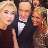 Jared Leto schmuggelt sich ins Bild von Ireland Baldwin und Kevin Spacey.