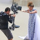 19. Mai 2014: Nicole Scherzinger dreht am Strand von Malibu ihr neues Musikvideo.