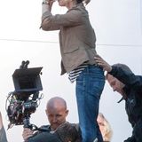 2. Oktober 2014: Christina Applegate muss bei den Dreharbeiten zu "Vacation" ein großes Glas auf ex trinken.