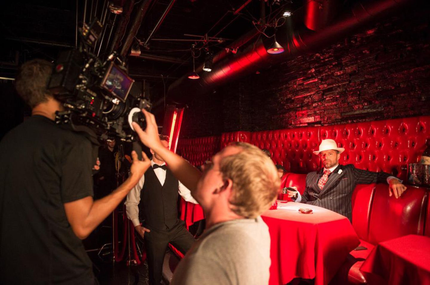 15. Oktober 2014: Ricky Martin ist mit den Dreharbeiten zu seinem neuen Video beschäftigt.