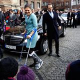 Tag 2  Am nächsten Morgen besuchen Prinzessin Victoria und Prinz Daniel die Firma Ericsson in Düsseldorf.
