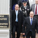 30. Juni 2014: Fürst Albert von Monaco geht zu einem "Hydrographic and Oceanographic Service"-Treffen im chilenischen Valparaiso.