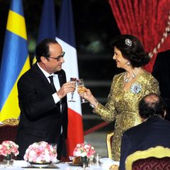 2. Dezember 2014: Ab Abend sind König Carl Gustaf und Königin Silvia im Elysee Palast zu einem Staatsbankett mit dem fanzösischen Präsidenten François Hollande.