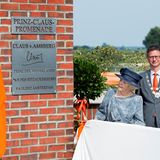 5. September 2014: Prinzessin Beatrix eröffnet in Hitzacker die Prinz-Claus-Promenade, die an ihren verstorbenen Mann erinnert.