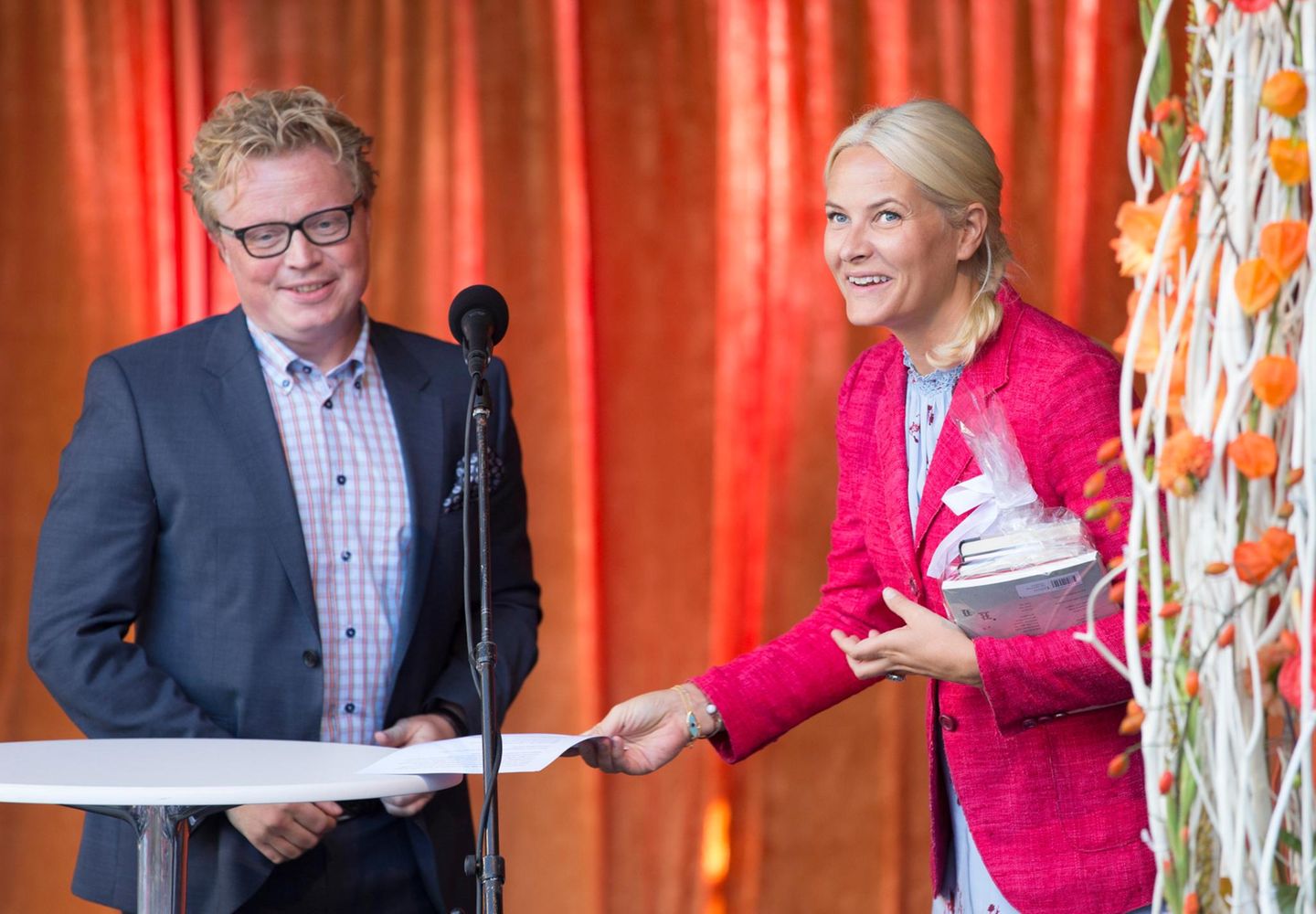 27. August 2014: Prinzessin Mette-Marit eröffnet das "Björnson-Literaturfestival" in Molde.