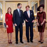 15. Oktober 2014: König Willem-Alexander und Königin Máxima empfangen Spaniens Königspaar in Den Haag.